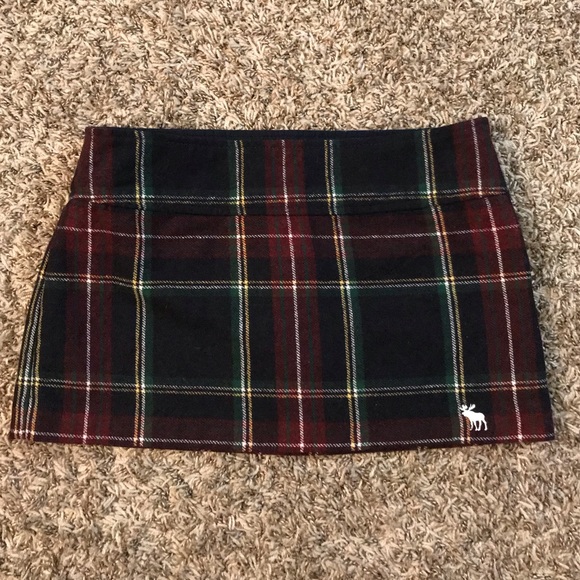 Vintage Y2K Abercrombie and Fitch wool blend plaid mini skirt - Picture 10 of 10